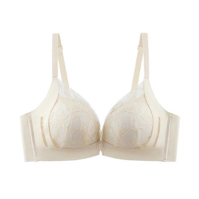

Новый летний кружевной бюстгальтер пуш-ап с передним кружевом для женщин - против провисания, красивая спина, увеличение маленькой груди. 34/75 AB