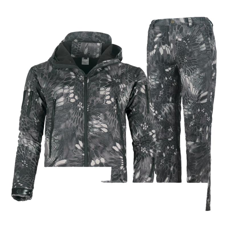 Men s Winter Waterproof Soft Shell Fleece Jacket S