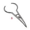 1 Pcs Dental Orthodontic Elastic Separators Circle Placement Pliers 2 Sizes Oral Teeth Ring Placing Forceps Dentist Tools