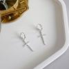 Reeti  Tone Earrings Cross For Women Stud Earrings Giveaway Present Earings Fashionable Fashionable JewelryFashion Stud