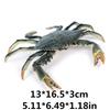 Plastic Crab Lifelike Marine Animal Imitation Crab Tabletop Gift Model, Figurine, Decoration, Ornament, (Black)
