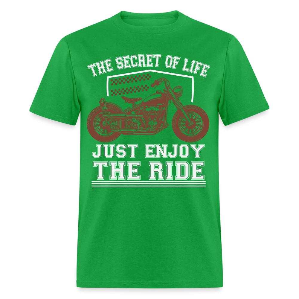 The Secret of Life Just Enjoy the Ride Shirt Motorbike T-Shirt Size S-6XL