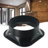 ABS Ventilation Pipe Joint Black Vent Pipe Adapter Wall Flange Connector  Ventilation Pipe