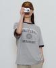 Yunibeoseugameonteu Ug Athletic Ringer T-Shirt_Melange Grey