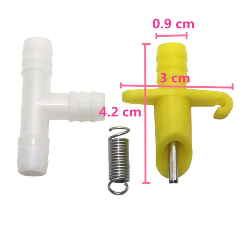 5/10/15 Sets Rabbit Automatic Nipple Water Feeder Rabbit Rodents Waterer Drinking Stainless Steel Fountains Animal Feeding Tools