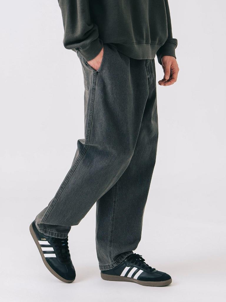 Balloon Denim Easy Pants for Size 422304061471920 [BEAMS HART] Men, BLACK, L,