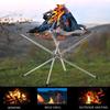 Portable Outdoor Fire Pit Camping Fire Pit Foldable Mesh Fire Pits Fireplace for Camping Campfire Carrying Bag Included