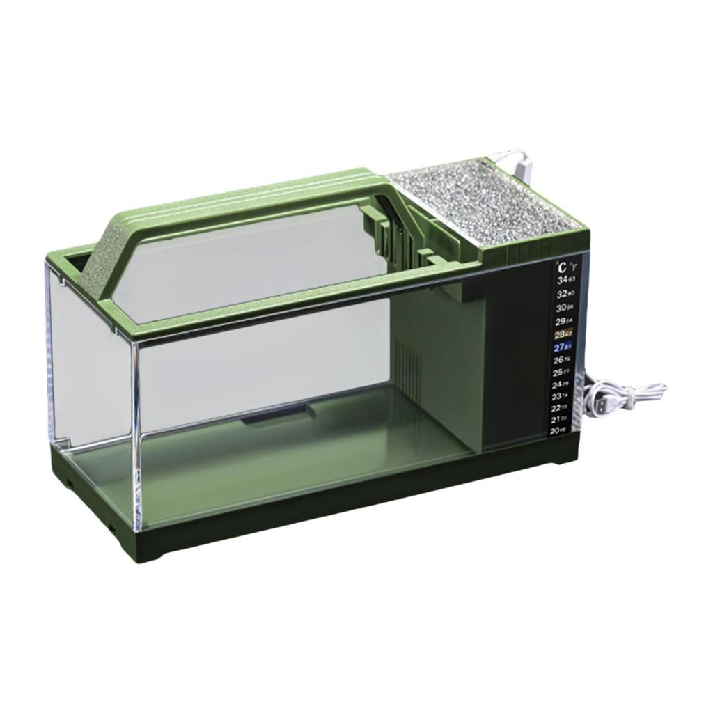 Mikro-Landschaft Aquarium Langlebig Tragbar Leicht Fischglas Goldfischbecken für Badezimmer Büro Schreibtisch Haushaltsornamente