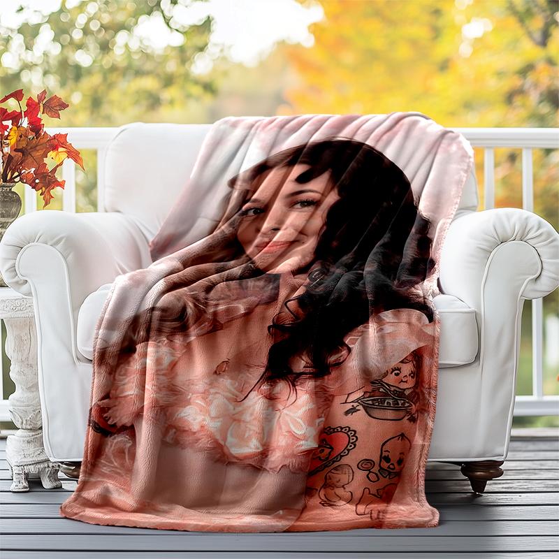 Melanie Martinez Flannel Blanket Soft All-Season Throw, Design for Camping, Car Travel, Hiking Sofa, Bed, Office Perfect Gift for Parties