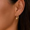 Dainty 14K Gold Plated Pearl Hoop Huggie Earring Set Chain Cartilage Earring Stack Trendy Hypoallergenic Long Drop Stud Earrings