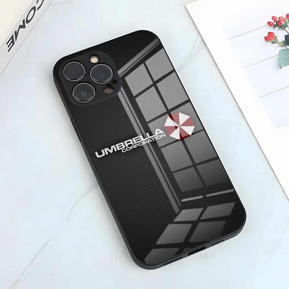 Resident Evil Umbrella Phone Case For IPhone 17 Pro Max 15 Pro 16 14 Plus 12 13 Mini 11 Pro Shockproof Glass Cover