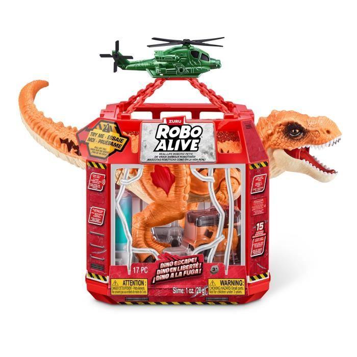 Jeu de Capture - ZURU - Dino Escape - Capture le dinosaure en liberté avec pièges et armes pour éviter la destruction