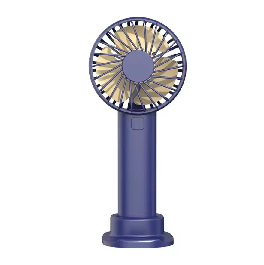 Xiaomi 2026 Rechargeable Strong Wind Handheld Fan Portable Quiet Desktop Air Cooler with Phone Holder Cooling Outdoor Travel