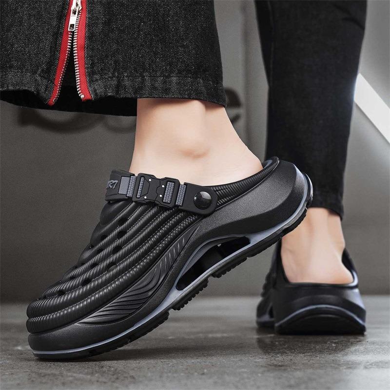 Hole Shoes Men's Summer Wear Beach Non-slip Thick-soled Slippers Men's Outdoor Sandals