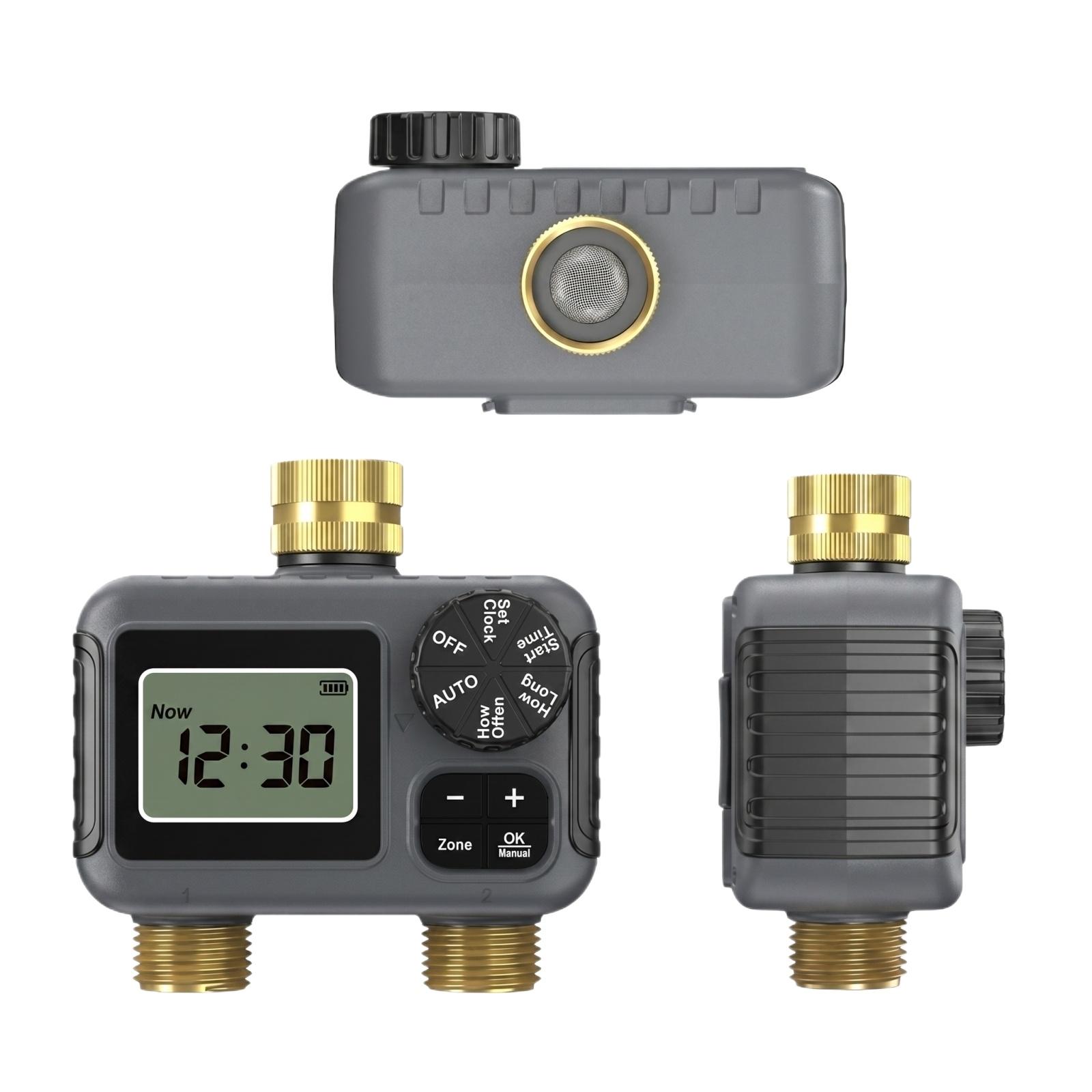 

Digital Water Timer Programmable Irrigation Controller with LCD Display Automatic Garden Hose Faucet Timer for Outdoor Use One Size