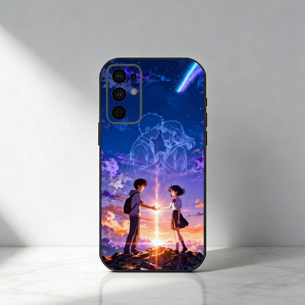 Anima Film Y-Your Name Couple  Phone Case For Samsung S25,S24,S21,S22,S23,S30,Ultra,S20,Plus,Fe,Note,5G Black Cover