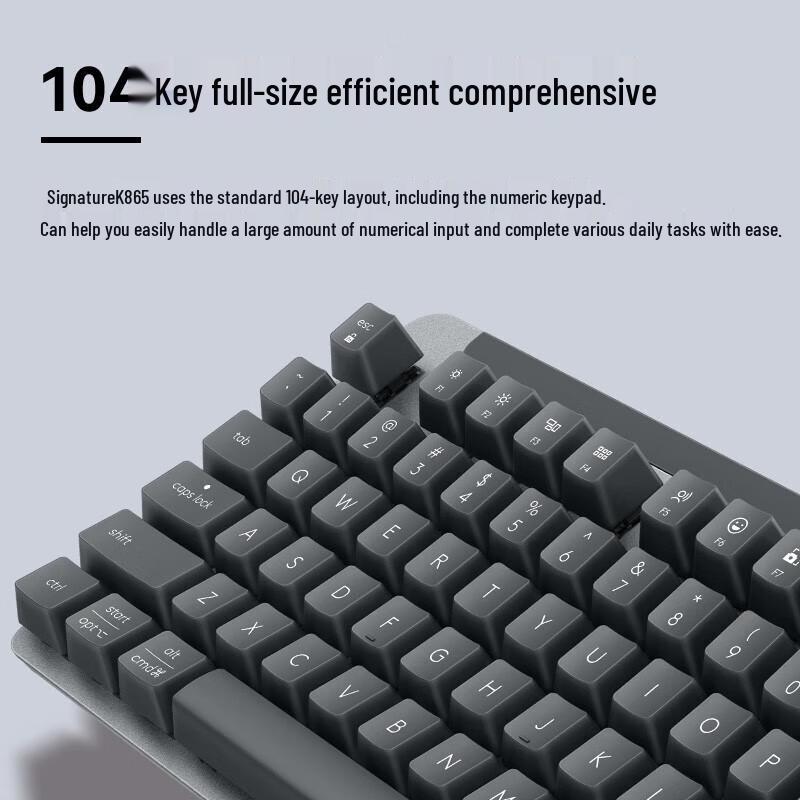 Logitech K865 Wireless Mechanical Keyboard with TTC Red Switches