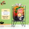 Glass Beverage Dispenser with Stand