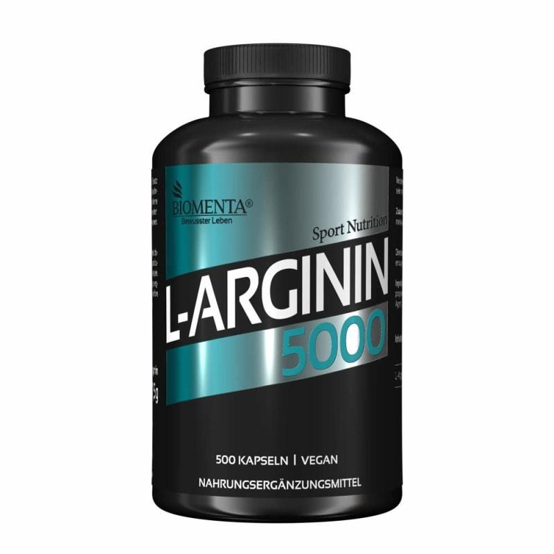 

BIOMENTA L-Arginine 5000 Sports Nutrition 500 Capsules