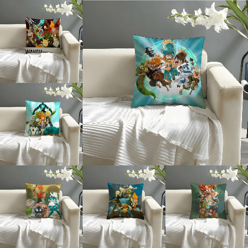Internet Mmorpg Game W-Wakfu 1 Pillow Case Linen Pillow Case Sofa Home Decor Cushion Cover Cushion Cove