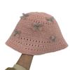 Kleiner Schleife Bucket Hat Damen Sommer süß vielseitig schlichter Hut hoher Sinn Feen-Aura Bucket Hat Beckenhut