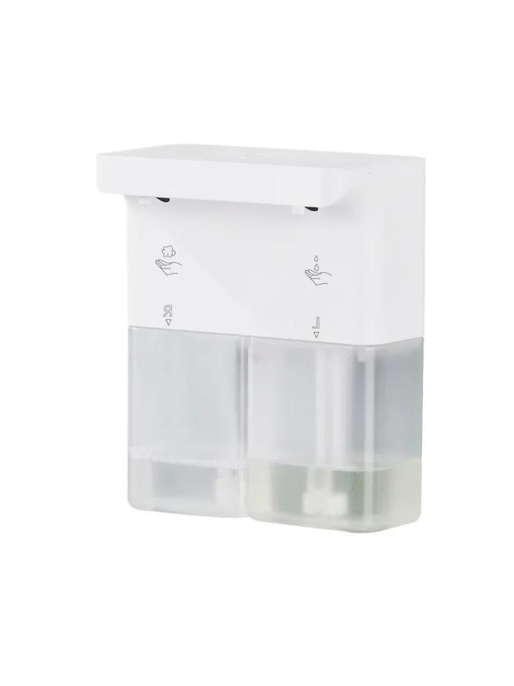 DurableAutomatic Soap Dispenser Double-head Induction Kitchen Detergent Bathroom Nail-free Wall-mounted Body Wash Shampoo Dispen