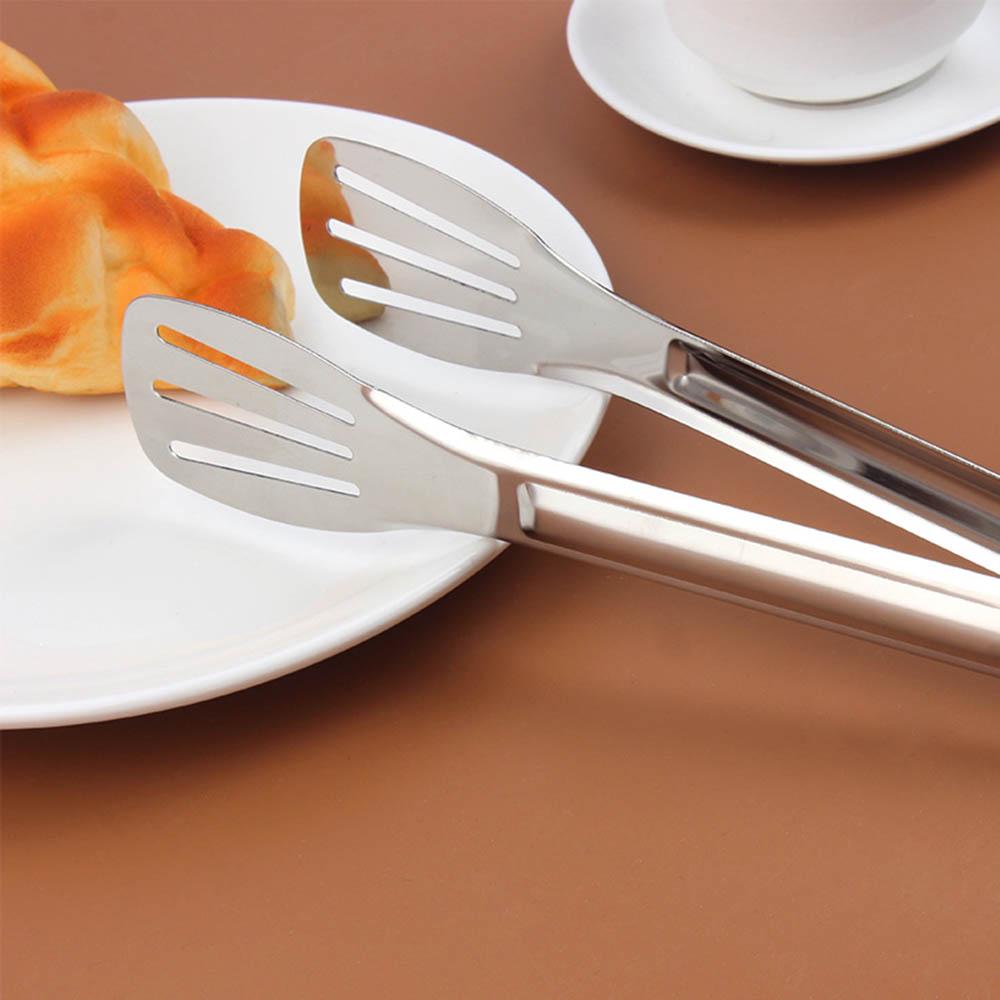Steak Bread Clip Tools Buffet Pastry Anti Heat Stainless Steel Food Tongs BBQ Kitchen Utensils
