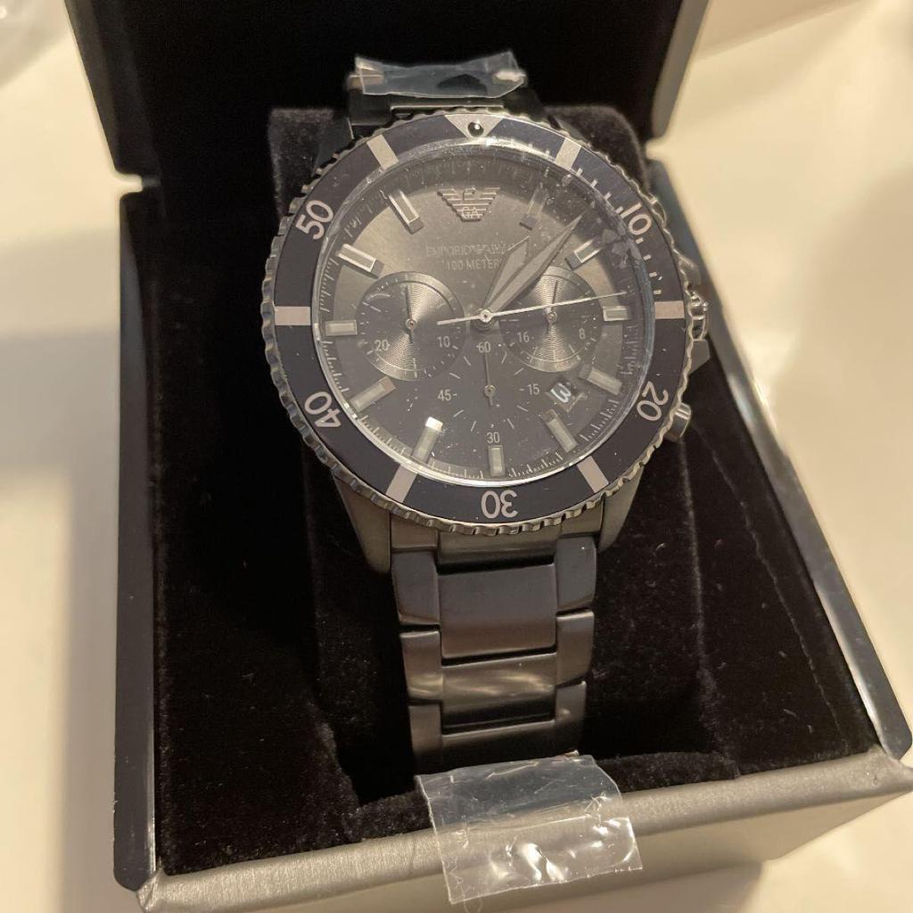 Used Emporio Armani AR11363 Diver New Unused Black