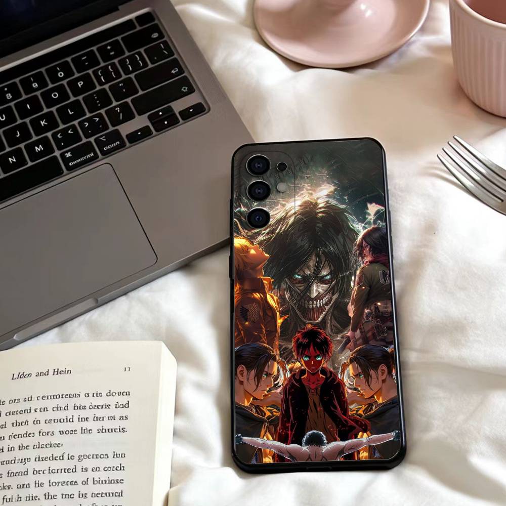 HOT A-Attack on TitanS  Phone Case For Samsung S25,24,23,22,30,21,10,9,Ultra,Plus,Lite,FE,4,5 G Soft Black Case