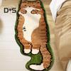 Cartoon Cat Rug Luxury Comfort Imitation Cashmere Non-Slip Absorbent Entrance Doormat Home Decor Fun Floor Accent Floor Mat