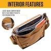 Durable and Adjustable Flap Daily Crossbody Snap B0000513 Carhartt, Bag, Closure, (Black),