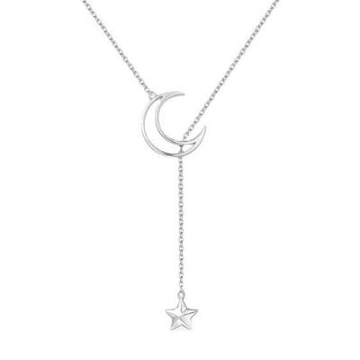 Collana a Nappa con Meteore Lunari Fan Qi: Elegante Ciondolo Bimetallico da Donna, Design Lussuoso e Temperamento alla Moda, Perfetto per le Migliori Amiche.