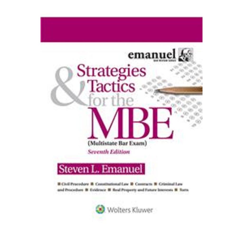 Strategies & Tactics for the MBE Paperback US-219
