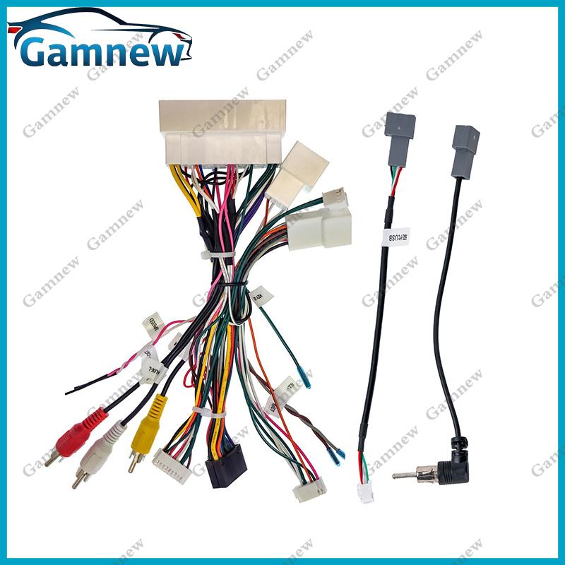 Car 16pin Wiring Harness Adapter Canbus Box Decoder Android Power Cable For Hyundai Santa Fe Sonata Solaris Tucson Kia Cerato