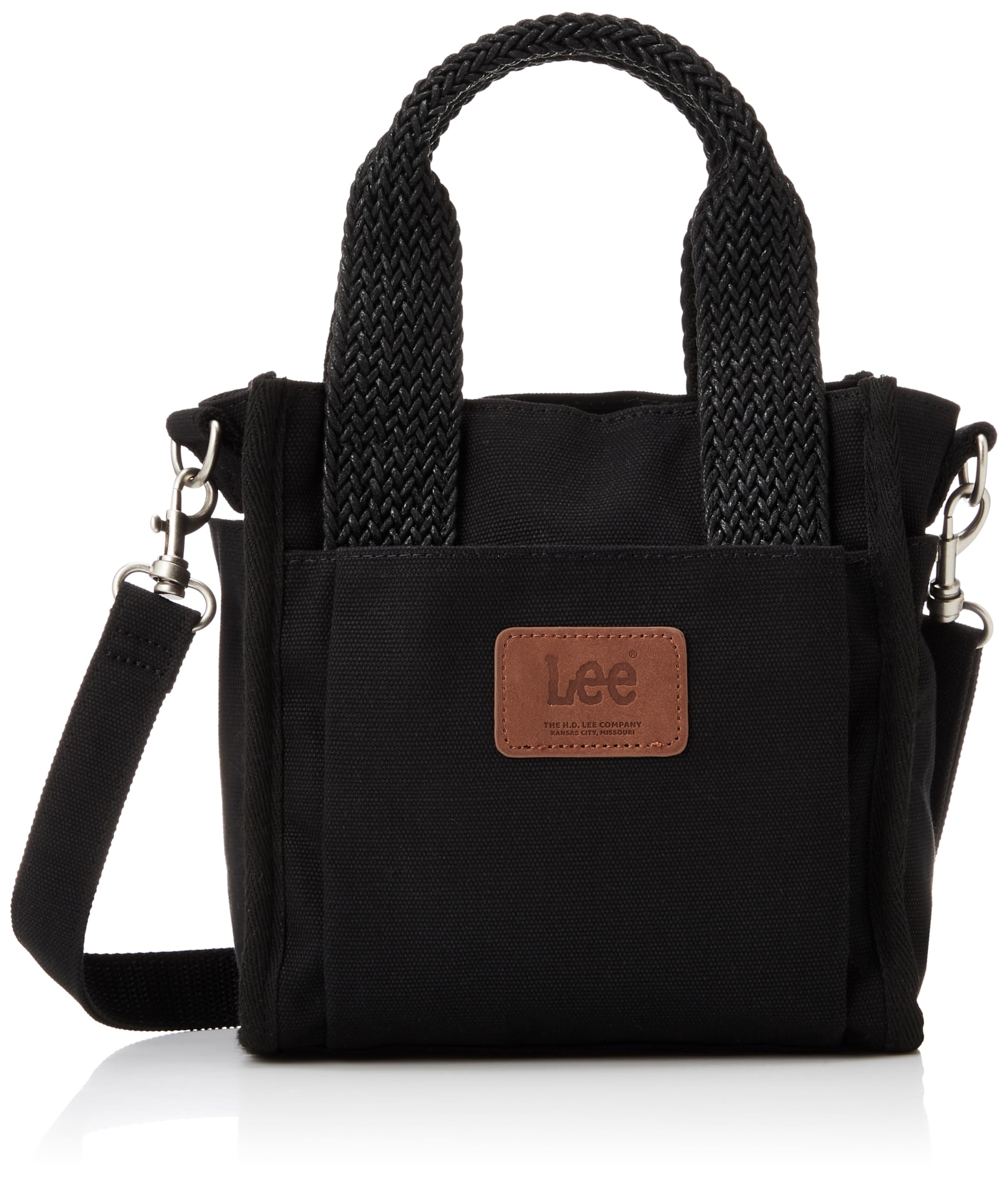 

Lee Mesh Thick Cotton Mini Shoulder Mesh Lunch Perfect for and Black 2-Way Tote, II, Canvas, Small, Tote, 2-Way Bag, Handle, Bag, Commuting, School, чёрный