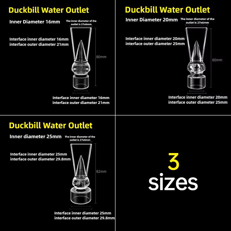 Acrylic Fish Tank Duckbill Nozzle Adjustable Aquarium Filter Pump Rotating Water Outlet Return Pipe Connector Plumbing Fitting
