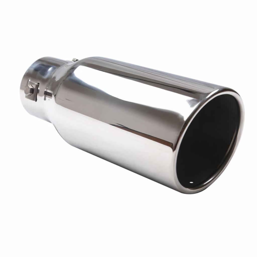 Car modified general 8.5-inch long adjustable tail pipe 63-76mm stainless steel tail pipe exhaust pipe silencer