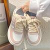 Casual Little White Shoes Women's Autumn New Thick-soled Simple Student Women's Shoes Contrasting Color Wheat Ear Board Shoes
