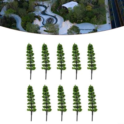 Diorama Modell Bäume Landschaft Garten Miniatur Dekoration 10Pcs liefert