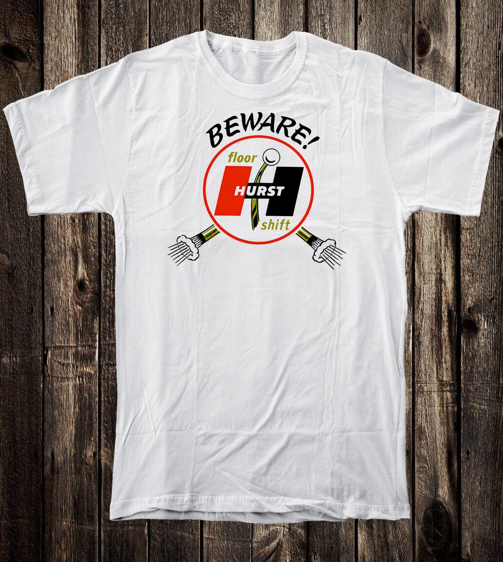 Hot Rod Tee T Shirt Retro Art Speed Shop Garage Hurst Floor Shift BEWARE L