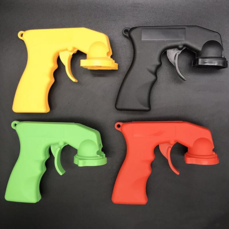 Spray Adaptor Paint Care Aerosol Spray Gun Handle With Full Grip Trigger Locking