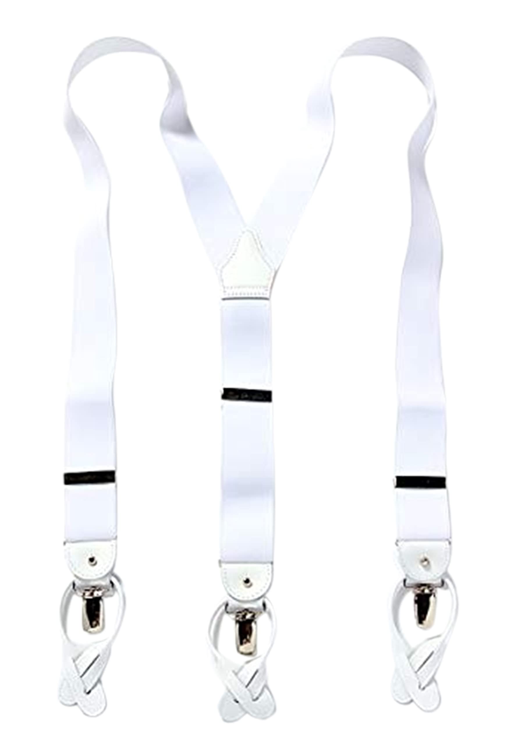 

[Y&TAILOR] Подтяжки Альберт Турстон (Однотонный/Белый)