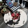 Bruno Fernandes pattern round rug,Carpet Rug for Living Room Bedroom Playroom ,Non-slip Floor Mat,Holiday Gifts and Birthday Gifts.