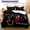3Pcs Custom Name Vampire Diaries Bedding Set Duvet Cover Closure Includes 1Duvet Cover 2Pillowcases Soft And Comfortable For All Seasons