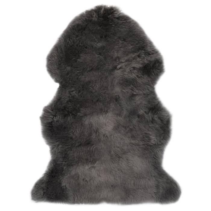 VidaXL Tapis en peau de mouton 60 x 90 cm Gris clair
