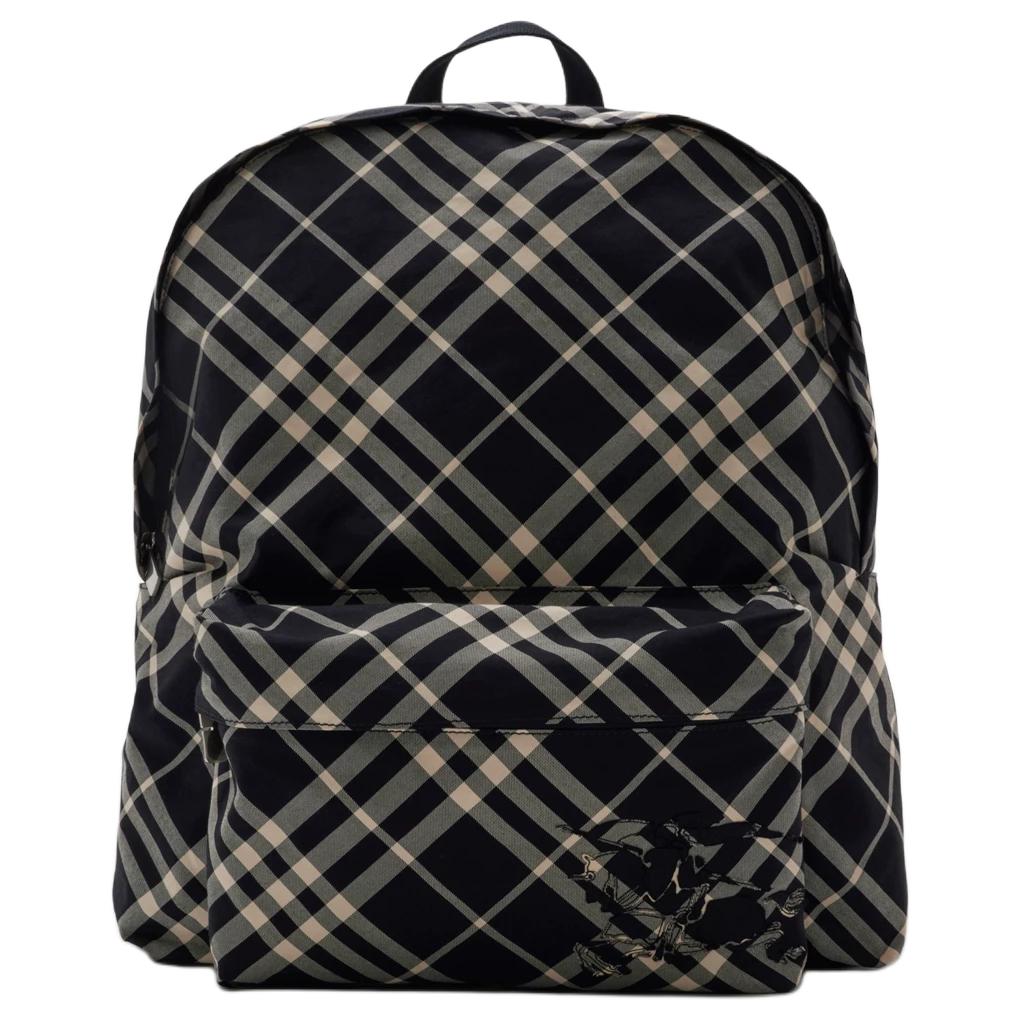 Burberry Check Logo Patch Zip Closure