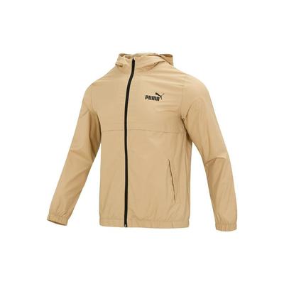 Veste à capuche tissée décontractée avec logo imprimé pour homme Vêtement d'extérieur Kaki 849462-84