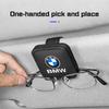 BBLB5 Leather Car Glasses Clip for BMW E70 E90 G30 G20 G60 G70 X1 X2 X3 X4 X5 X6 X7 iX1 I5 I7 I8 Auto Visor Sunglasses Holder Storage