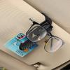 FineGood Sun Visor Glasses for Card Carbon Fiber Easy Holder, 2-Pack, Cars, 360-Degree Rotation, Storage, Clip, Lightweight, Look, Scratch-Resistant,
