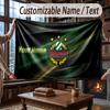 Custom Name Flannel Throw Blanket Rapid Wien FC Pattern Warm Home Decoration